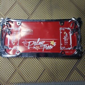 Cruiser Chrome Palm Tree License Plate Frame